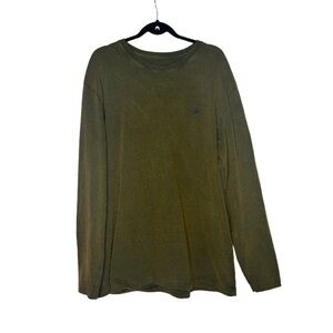 Orvis men's long sleeve soft shirt green size Medium